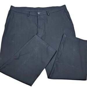Hagar H26 Black Mens Dress Slacks Pants Flat Front Pockets Size 40 x‎ 29